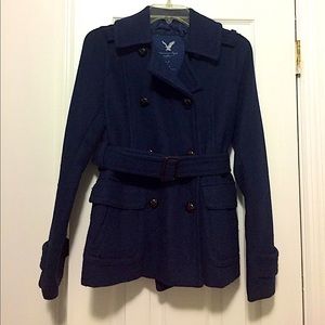American Eagle Navy Blue Pea Coat.